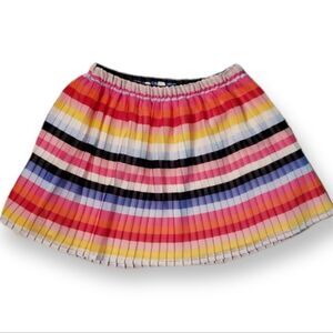 GAP Pleated Rainbow Stripe Mini Skirt